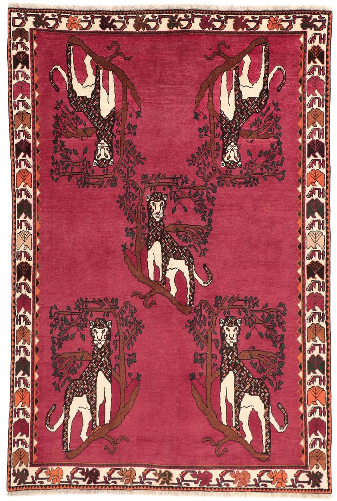 Gashghai Tappeto 210x140 (Iran) Annodato A Mano