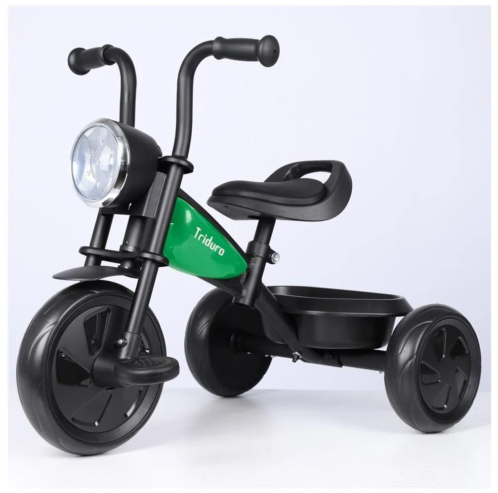 QPlay - Triciclo per bambini TRIDURO nero/verde