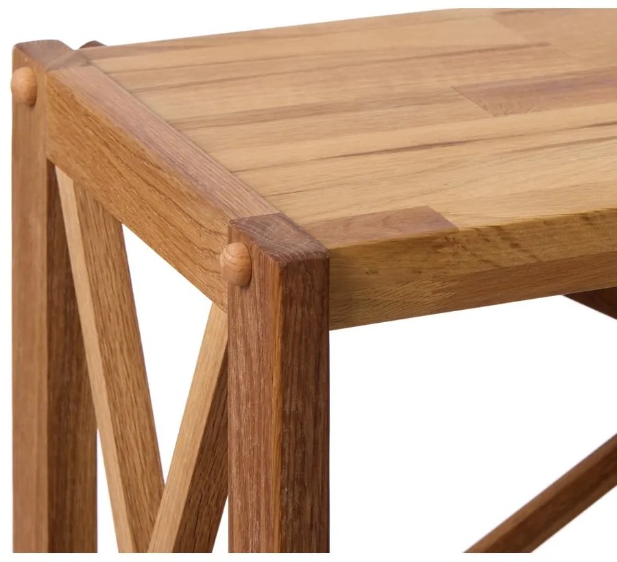 Scaffale effetto rovere colore naturale 70x161 cm X-Shelf - Unique Furniture