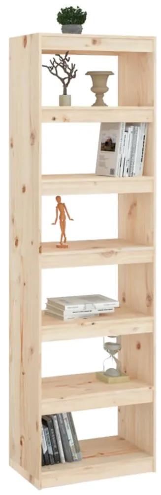 Libreria/divisorio 60x30x199,5 cm in legno massello di pino