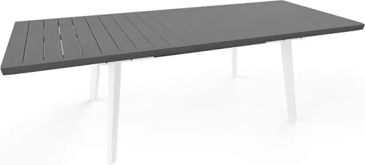 Set Da Pranzo Tavolo Allungabile 100x162/240 Con 6 Sedie In Resina Harmony Keter Grigio