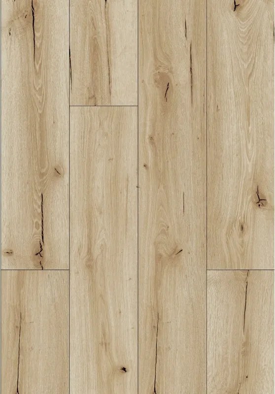 Mexen Sun Valley pannelli in vinile 1227 x 187 mm LVT Dryback 2,5 mm, supporto in PVC, 4 V-Fuga, Rovere