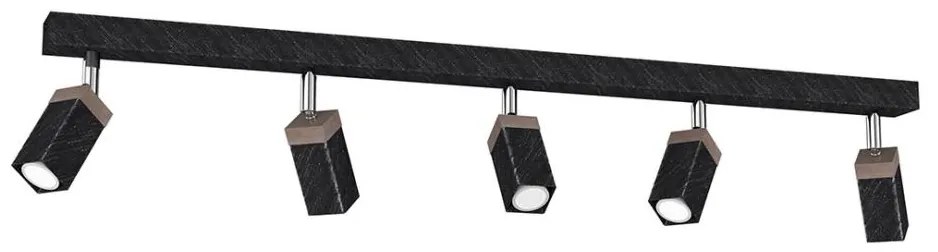 Luce Spot SOLO 5xGU10/MR11/40W/230V nero