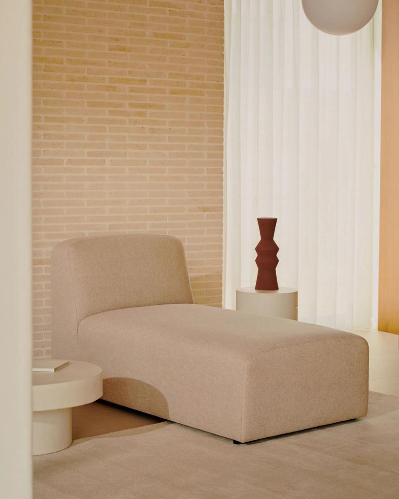 Kave Home - Modulo Neom chaise longue beige 152 x 75 cm