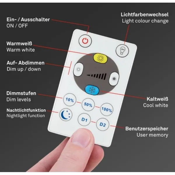 Briloner 7079-015 - Luce LED dimmerabile SLIM LED/18W/230V 2700-6500K + +TC