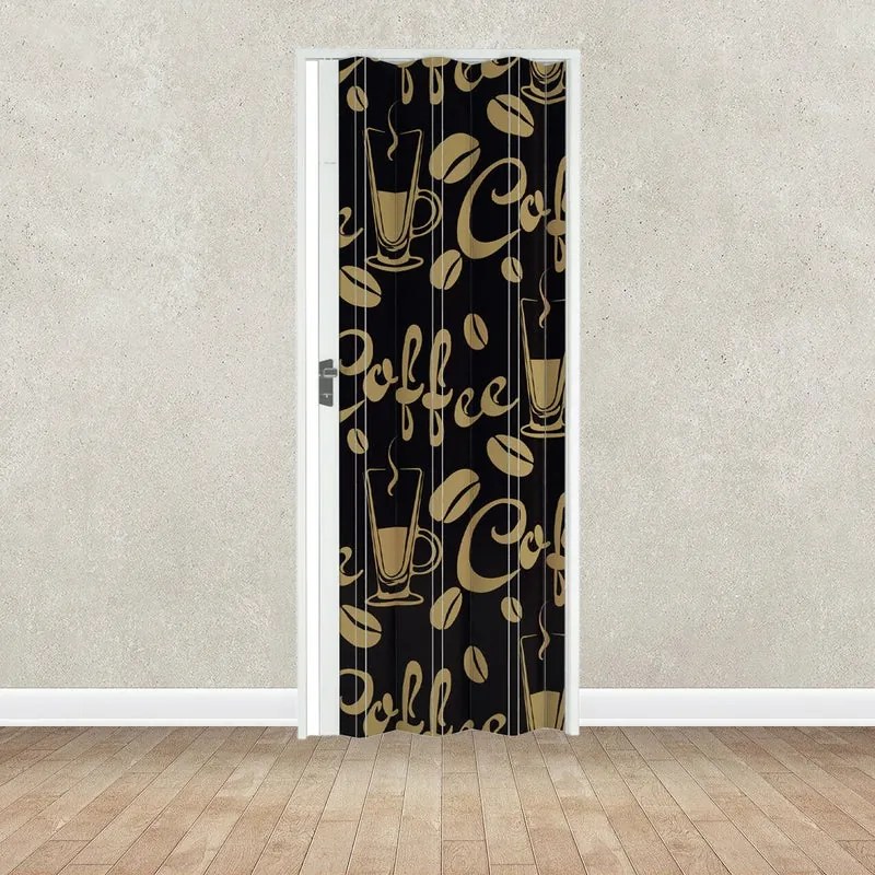 Porta a soffietto Digitale Coffee in pvc multicolore L 89.5 x H 214 cm