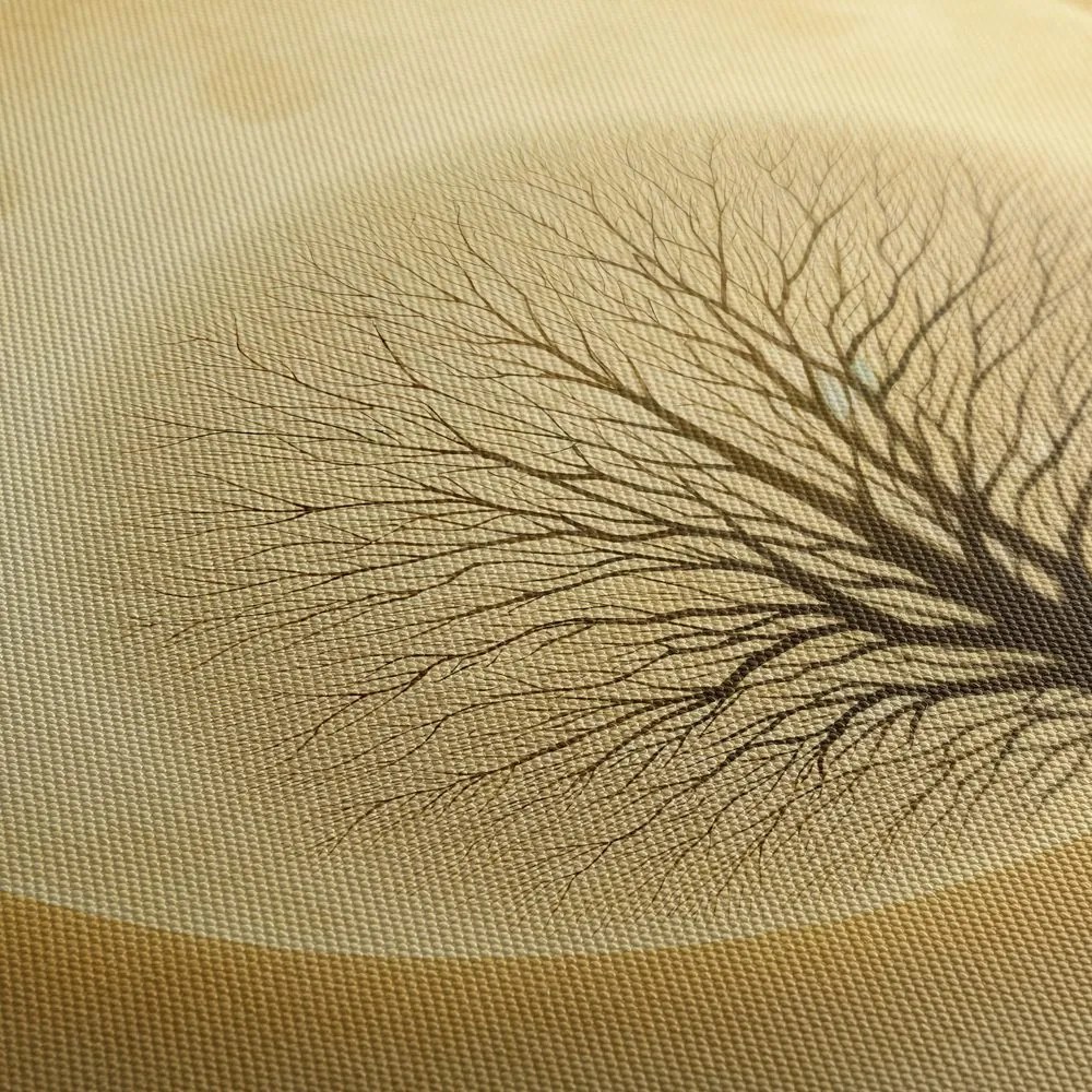 Quadro su tela – Silhouette dell’albero della vita
