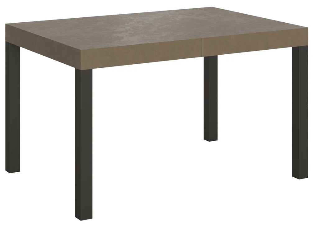 Tavolo allungabile Everyday telaio Antracite, Tortora / 80x140/224 cm