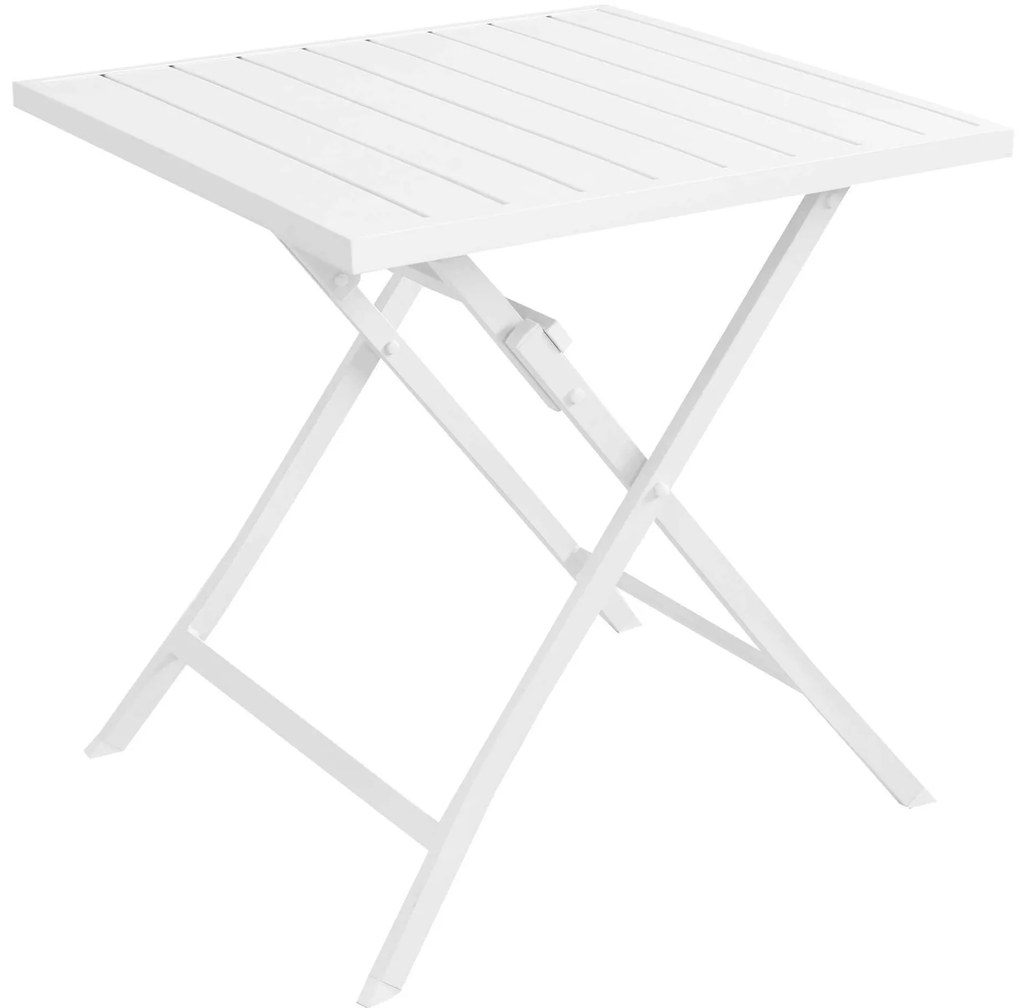 ABELUS - set tavolo in alluminio cm 70 x 70 x 73 h con 2 sedie Gaja