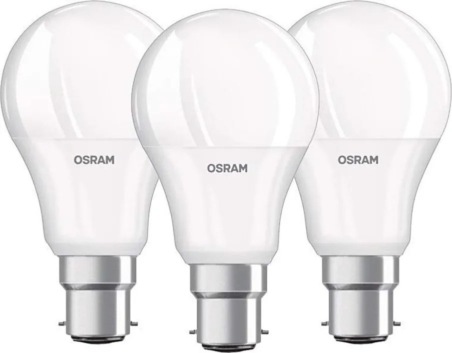 SET 3x Lampadina LED B22d/8,5W/230V 4000K - Osram