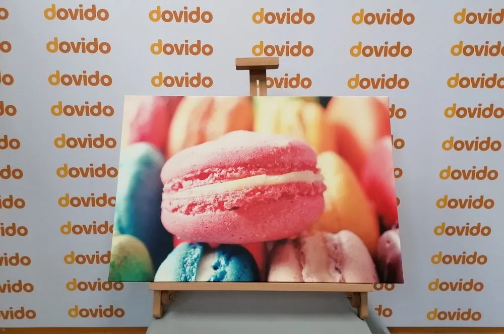 Quadro su tela – Macaron colorati