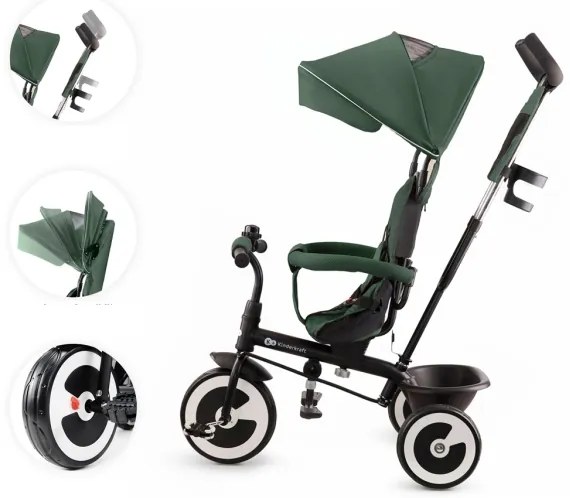 KINDERKRAFT - Triciclo per bambini ASTON Mystic verde