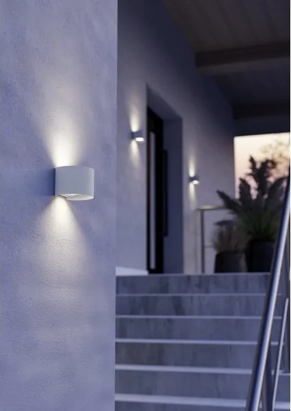 Eglo 901843 - Applique da esterno a LED CALPINO 2xLED/2,8W/230V IP54 bianco