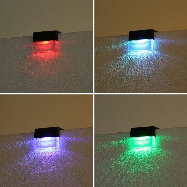 Immax 08501L - Set 2x LED RGB lampada solare da parete LED/1W/1,2V 3500K IP65