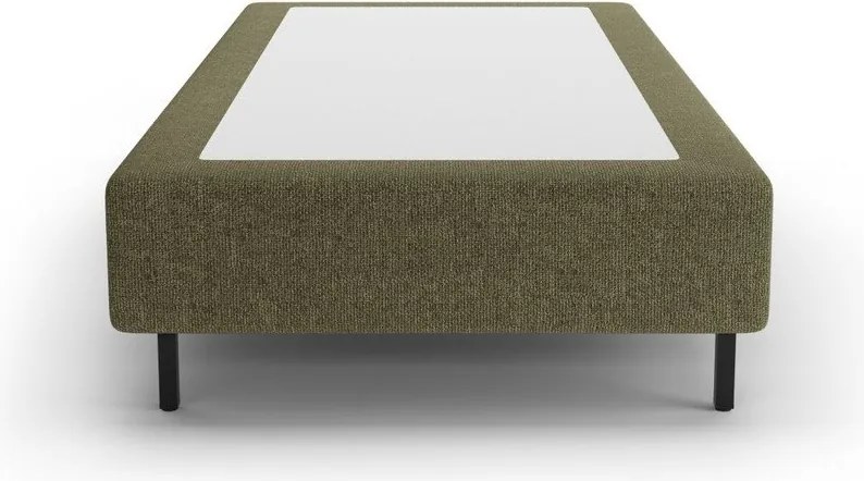 Letto singolo imbottito verde senza testiera 90x200 cm Whale – Micadoni