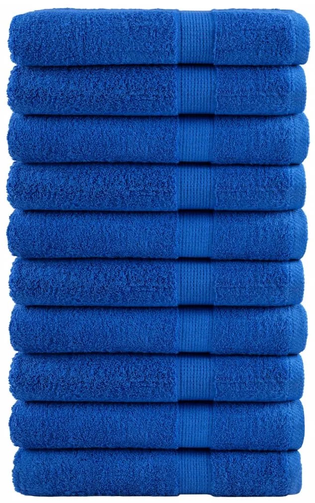 Asciugamani Da Bagno Solund 10 Pz Blu 100x200cm 600gsm /