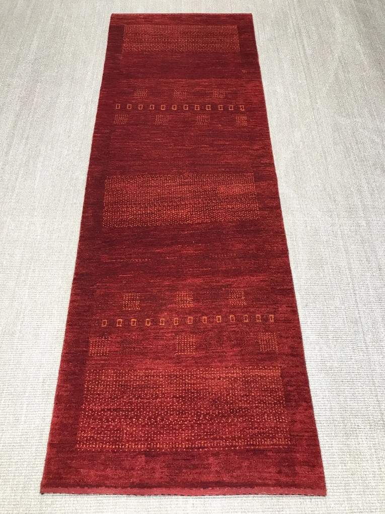Gashguli Tappeto 240x80 Rosso (Iran) Annodato A Mano