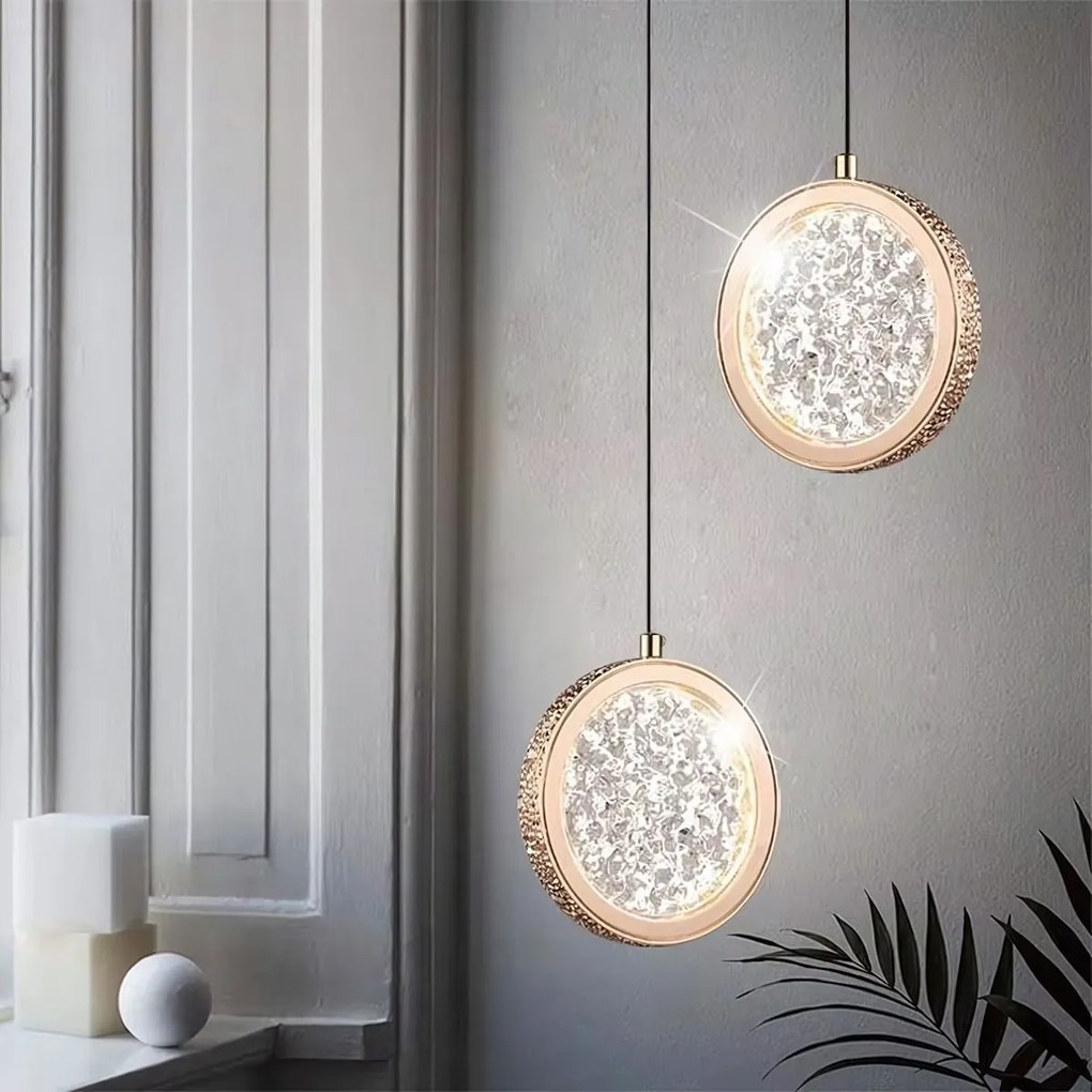 Lampadario a Sospensione in Cristallo LED G089-1CP Złota