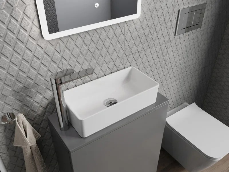 Mexen Nadia lavabo da appoggio 46 x 23 cm, bianco - 21614600