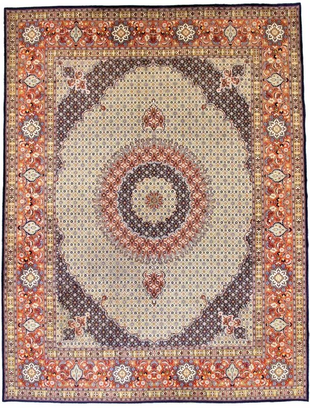 Moud Tappeto persiano 400 x 300 Beige (Iran) Annodato A Mano