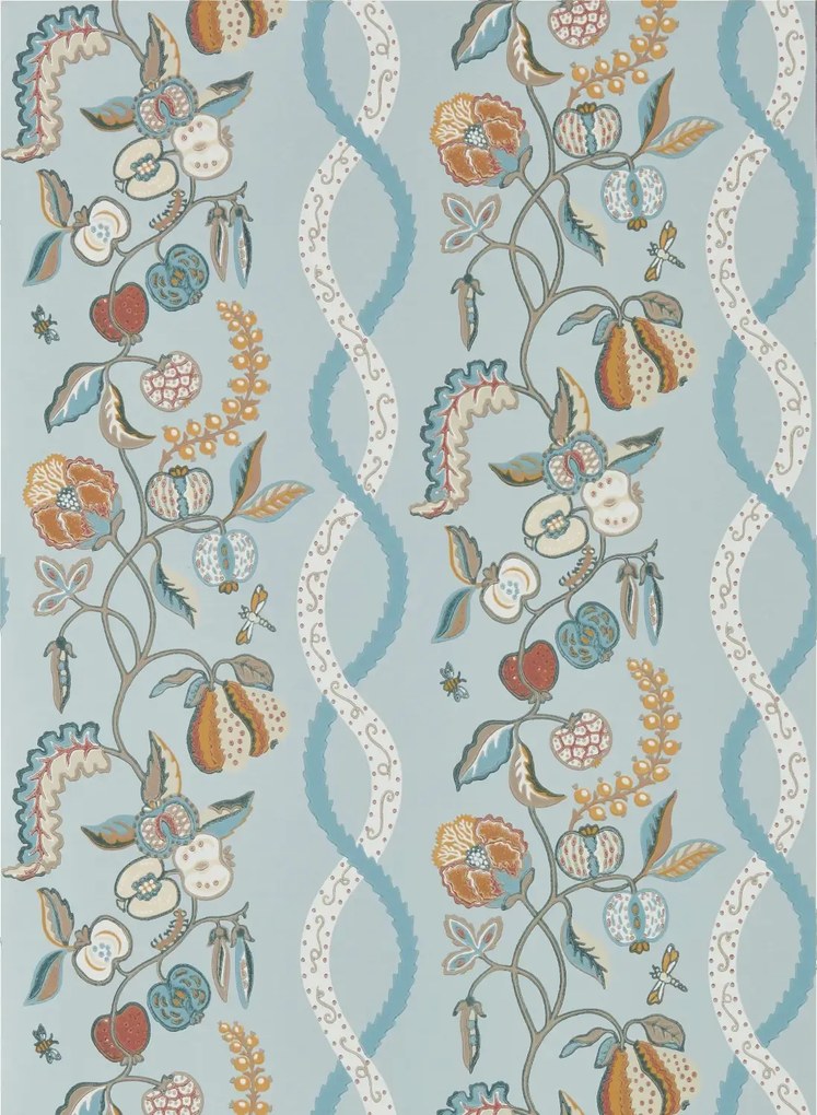 Sanderson Carta da parati Kitchen Garden - Mineral & Gooseberry
