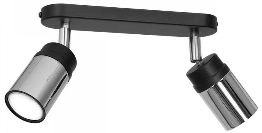 Faretto NEST 2xGU10/8W/230V nero/cromo