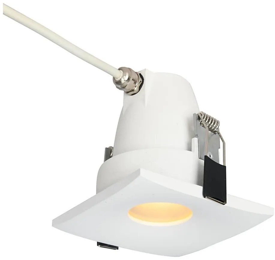 Azzardo AZ5391 - Lampada da incasso per bagno ROMOLO 1xGU10/50W/230V IP65 bianco