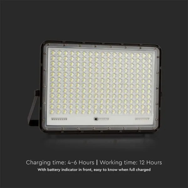 LED Proiettore solare da esterno LED/30W/3,2V 6400K nero + +TC
