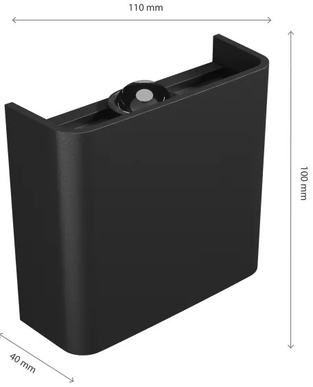 Applique a LED da esterno LUNARIX LED/2W/230V 3000-6000K CRI 90 IP54 nero