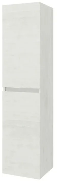 Pensile bagno sospeso bianco venato H 136 cm ante reversibili soft-close Easy