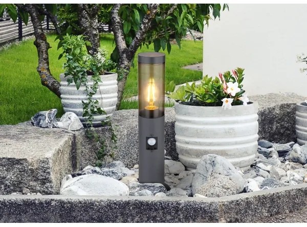 Globo 3158SAS - Lampada da esterno con sensore BOSTON 1xE27/15W/230V 45 cm IP44