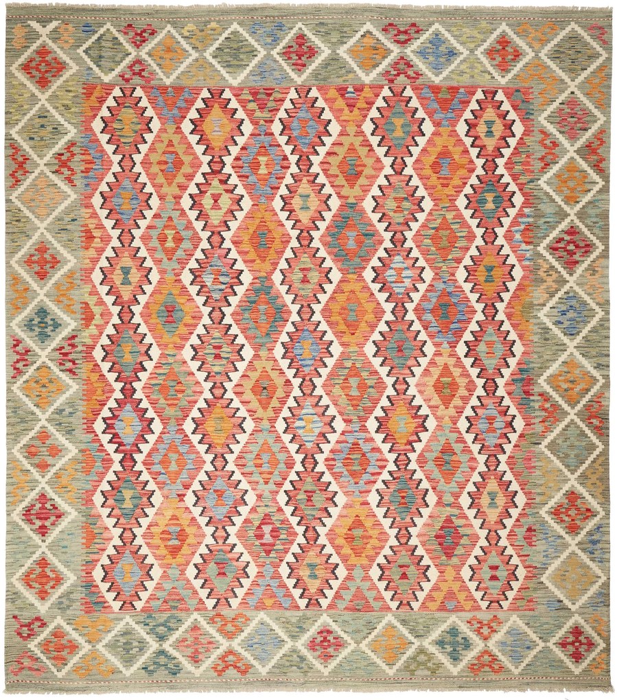 Kilim Tappeto 300x260 (Pakistan) Tessuto A Mano