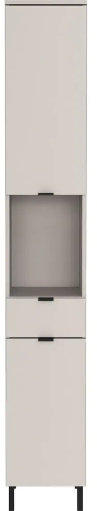 Mobile per bagno color crema alto e stretto 30x190 cm Arcena – Germania