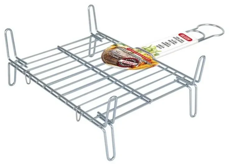 Grill Bbq Algon Doppia Acciaio - 45 x 50 cm