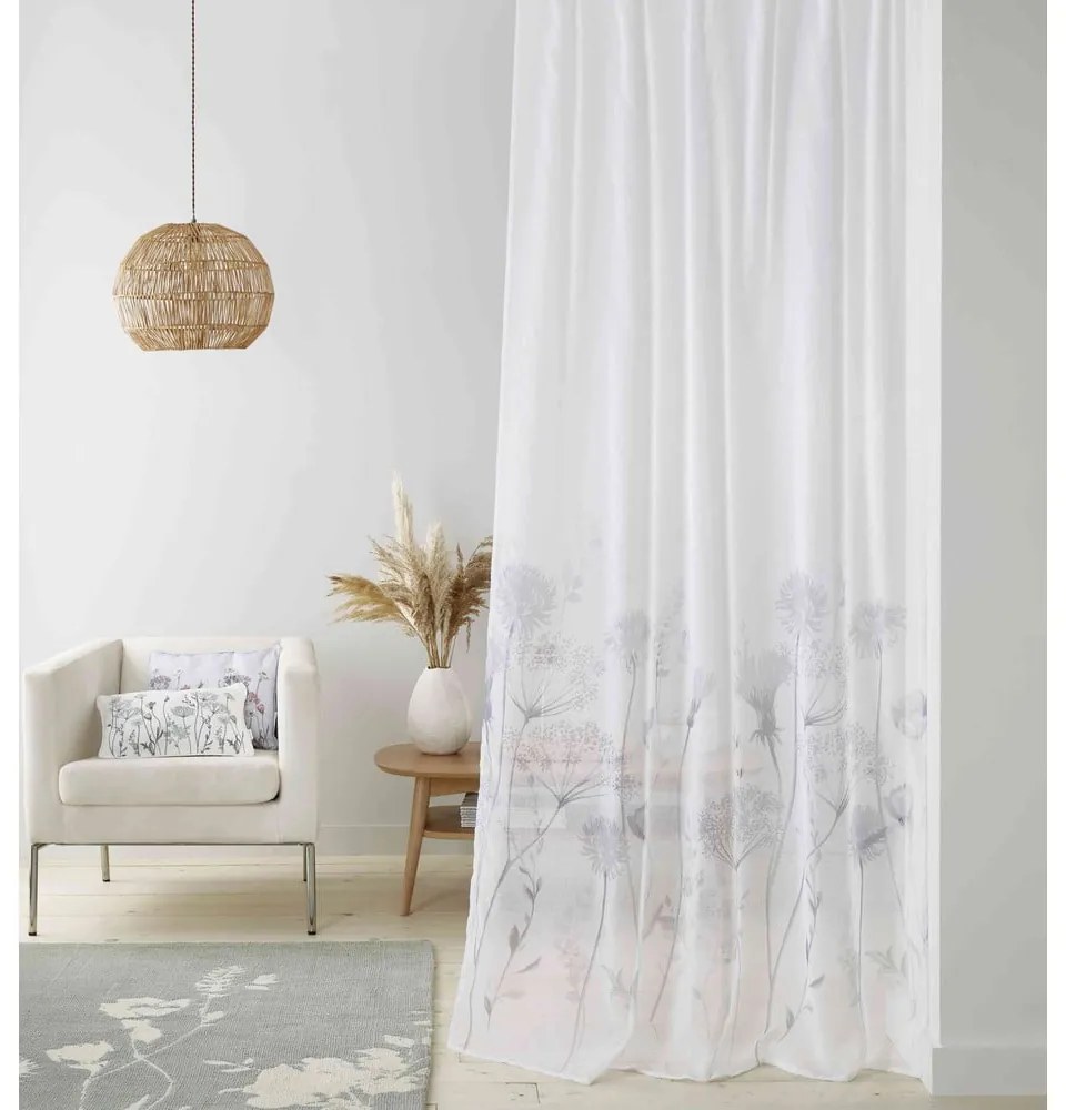 Tenda bianca 122x140 cm Meadowsweet Floral - Catherine Lansfield