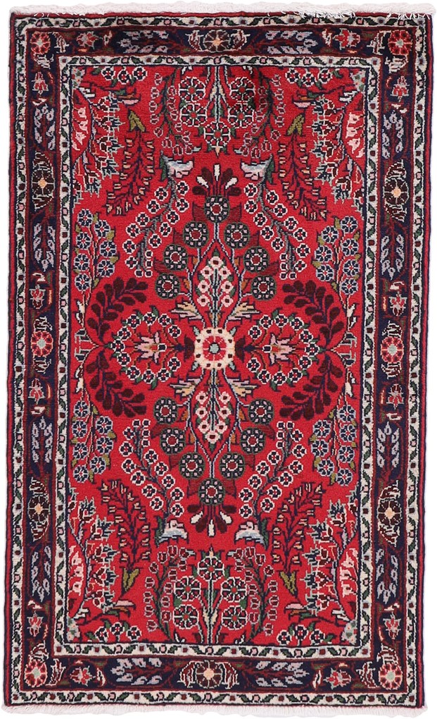 Hamedan Tappeto 130 x 80 (Iran) Annodato A Mano