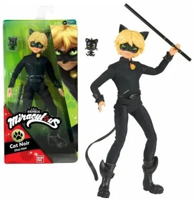 Bambola Bandai Miraculous Ladybug  Cat Noir 26 cm