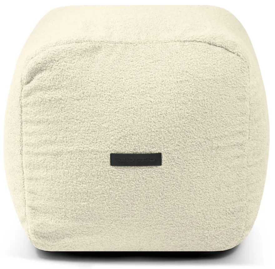 Puof a sacco grigio chiaro con rivestimento in bouclé Plus 50 Lounge – SLOWDOWN