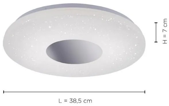 Leuchten Direkt 14422-17 - Luce LED con sensore LAVINIA LED/18W/230V IP44