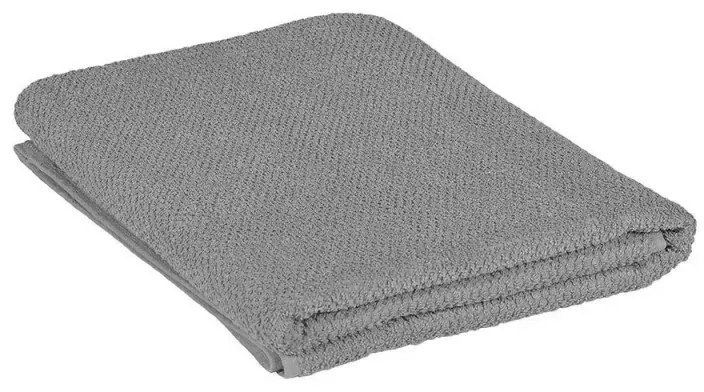 Telo bagno per doccia 90x140 cm grigio in cotone 100%