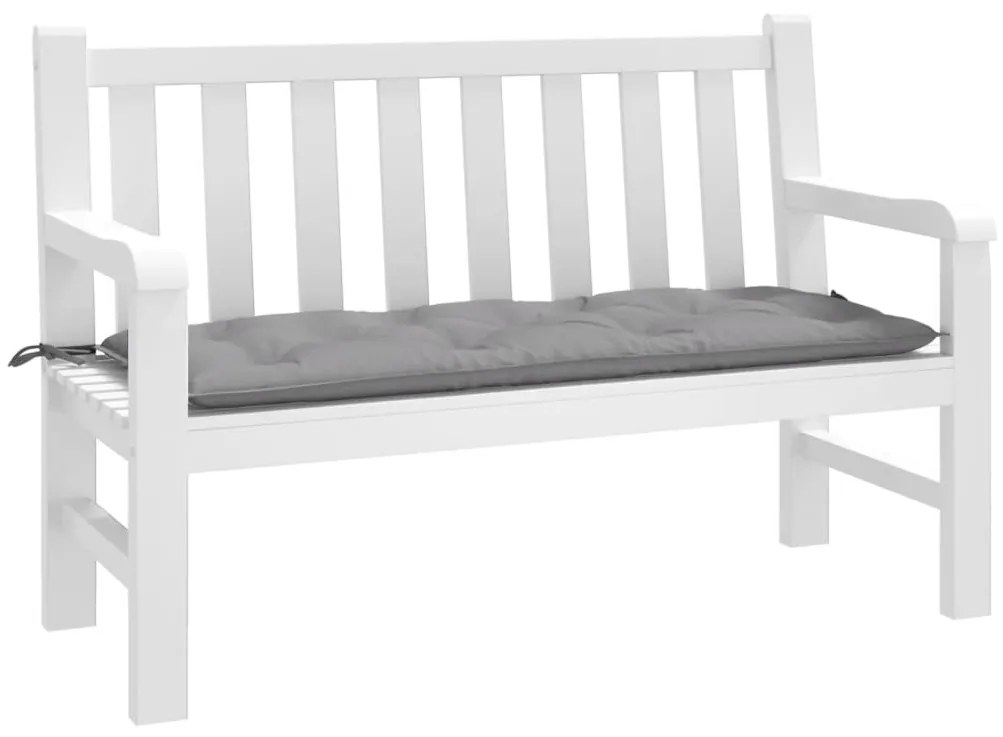 Cuscino Per Panca Grigio 120x50x7 Cm İn Tessuto Oxford /