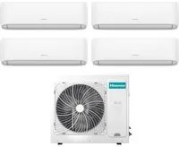 Climatizzatore Condizionatore Hisense Quadri Split Inverter serie HI-COMFORT 7+9+9+12 con 4AMW81U4RAA R-32 Wi-Fi Integrato 7000+9000+9000+12000 Novit