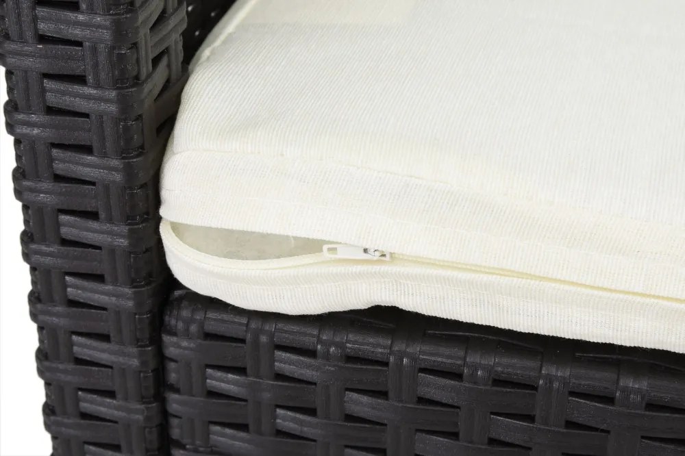 Divano in polyrattan marrone Venezia 3 Bica