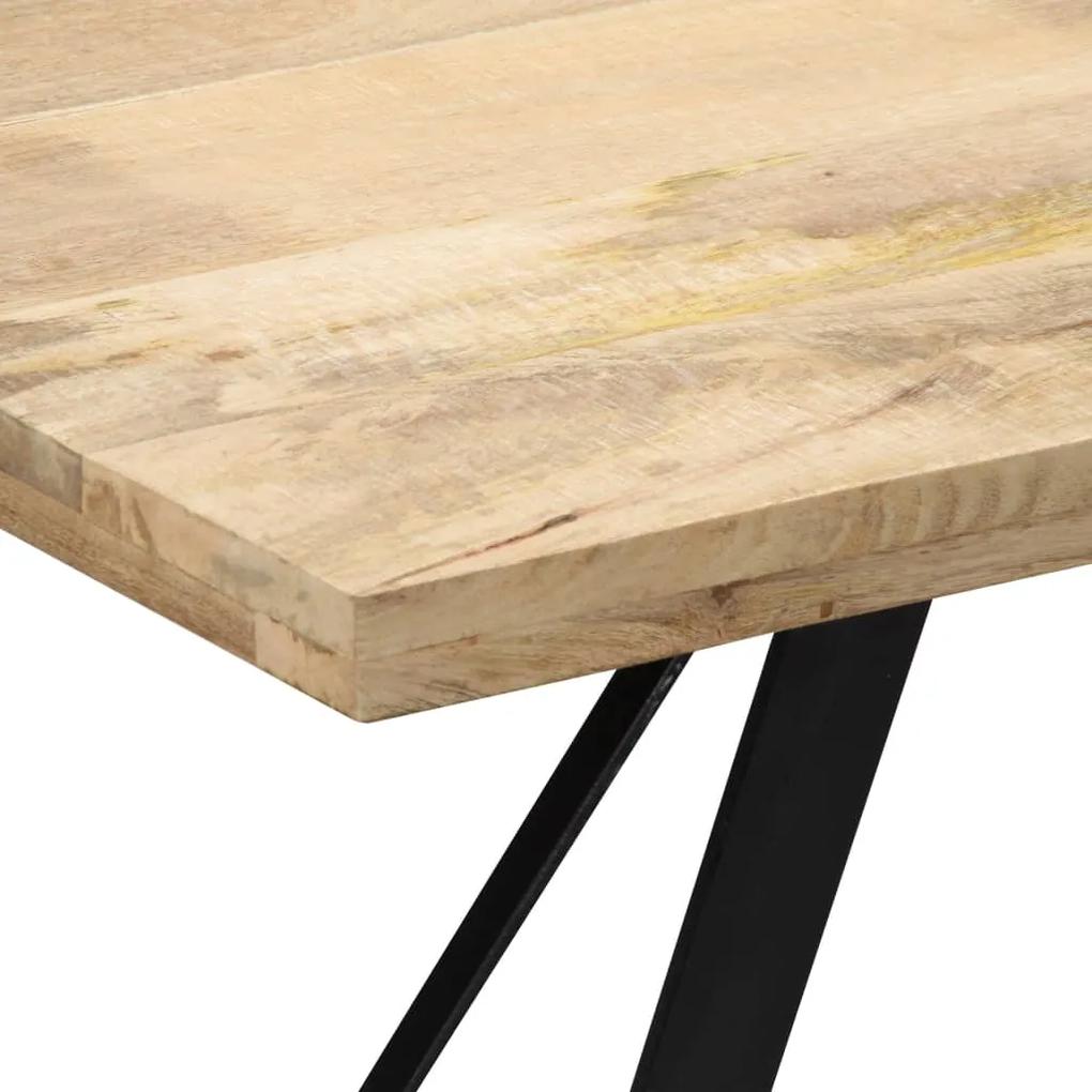 Tavolo da pranzo 140x80x76 cm in legno massello di mango