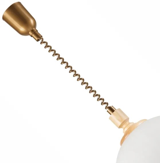 Lampadario a scomparsa RAMONA 1xE27/60W/230V beige/marrone chiaro