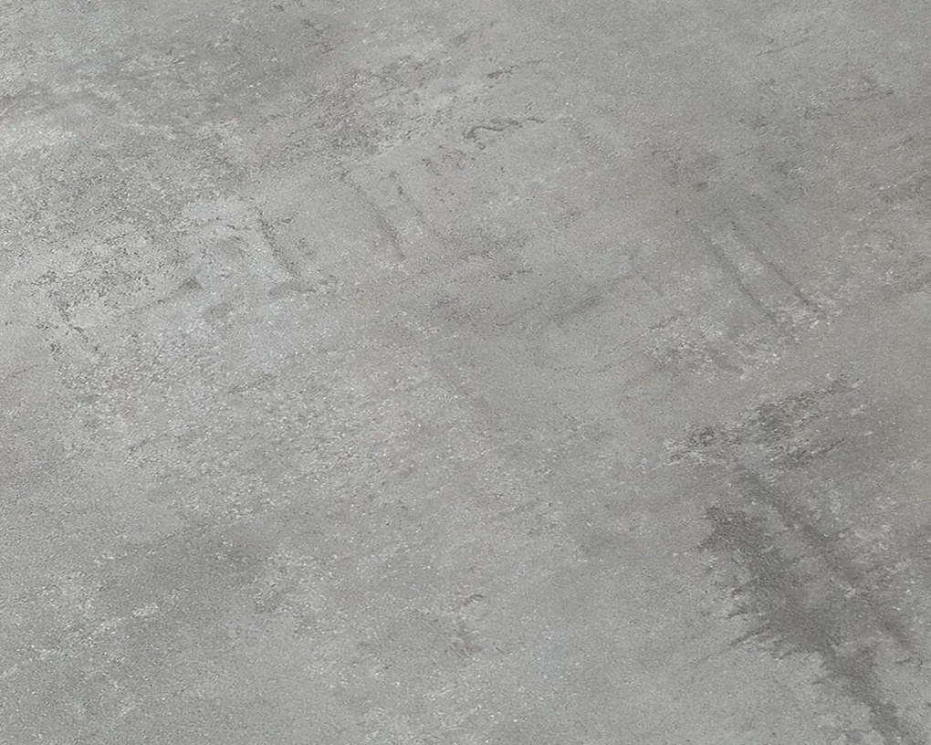 Tavolo CINQUALE in legno, finitura grigio cemento con gambe in metallo antracite, allungabile 160×90 cm – 240×90 cm