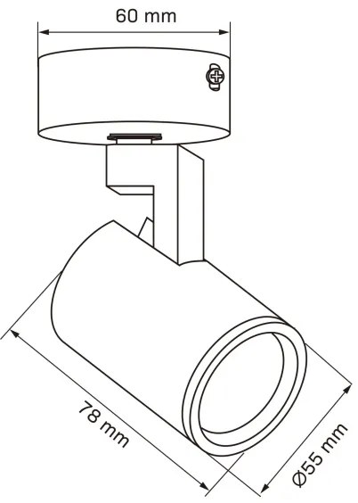 Faretto LYNX 1xGU10/10W/230V bianco