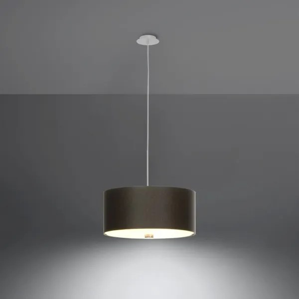 Sollux SL.0756 - Lampadario a sospensione con filo SKALA 3xE27/60W/230V diametro 30 cm nero