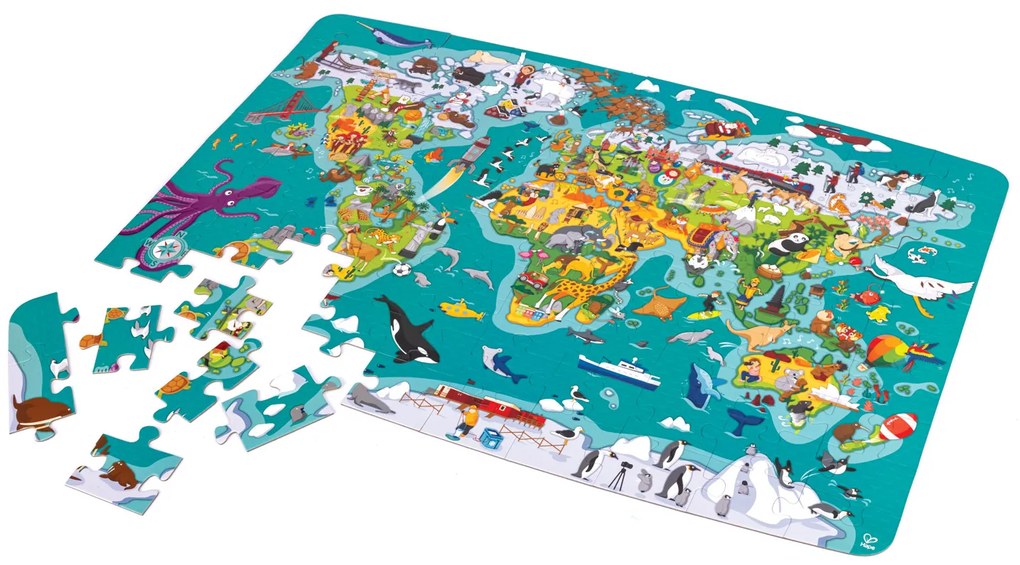 Puzzle Giro del mondo 2 in 1