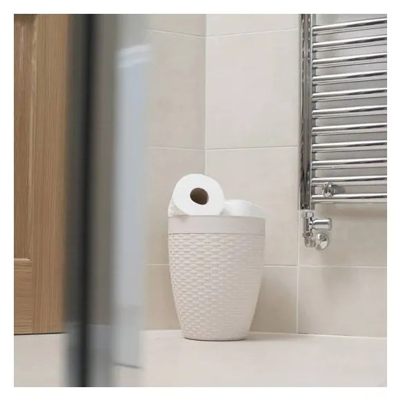 Cestino da bagno in rattan crema Calico, 5 l - Addis